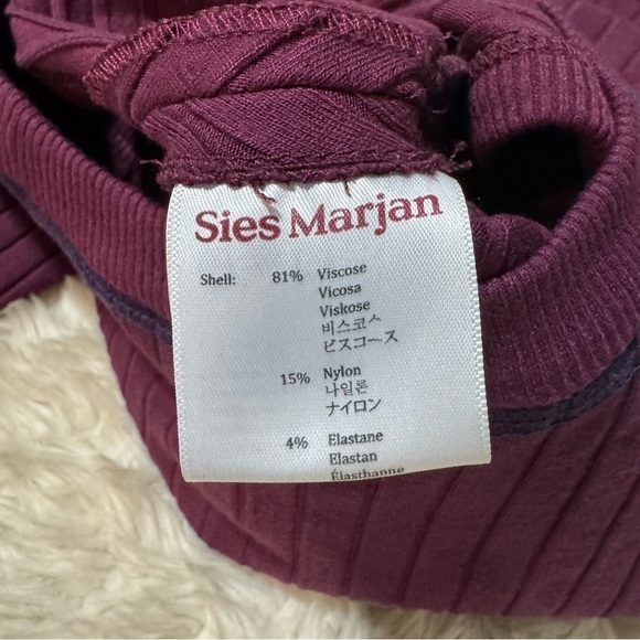 Sies Marjan Tanya Ribbed Asymmetrical Dress - Size 2 - Picture 6 of 7